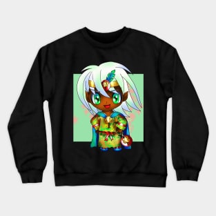 cute dnd elf cleric serving zivilyn, god of wisdom Crewneck Sweatshirt